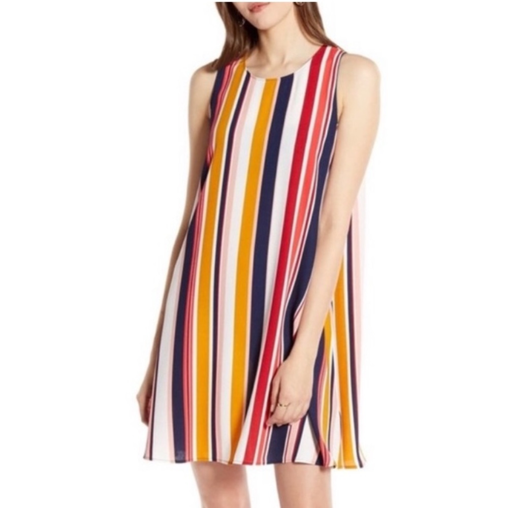 Halogen multicolor stripe dress